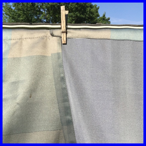 Plaid Curtain Set - Picture 3 of 5